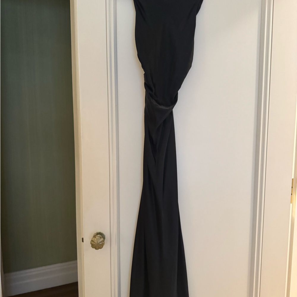 Reformation cassette silk Black Maxi Dress - Picture 5 of 6